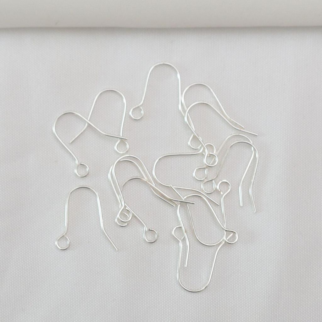 100pcs Color Retention 18K Bag, Gold Diy Ear Hook Accessories, Pure Copper U-Shaped Flattened With Beads,, Hooks, Accessories,, Ear Hooks.