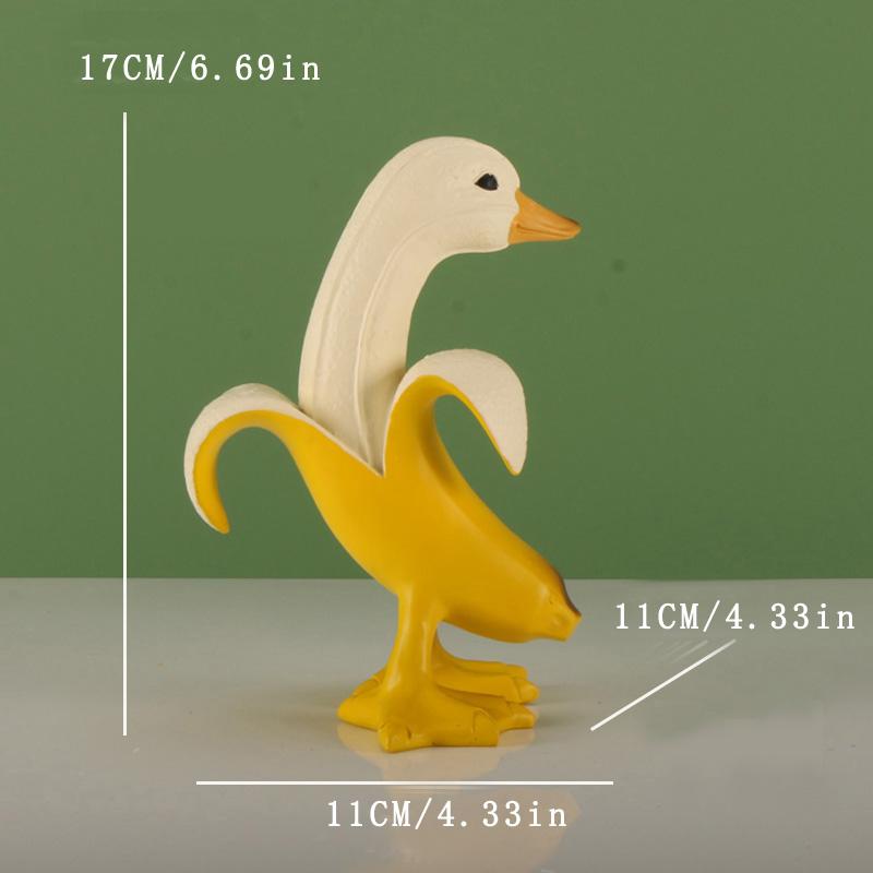 1 шт. Творческий милый день банан друг утка веселый смешной подарок на день рождения креативные украшения песчаная скульптура исцеление настольный банан
