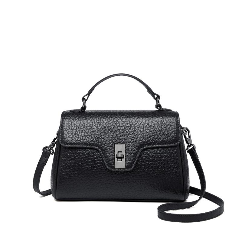 Сумка на одно плечо из натуральной коровьей кожи для женщин, черная деловая сумка, сумки высокого класса, оригинал, новое поступление