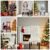 Cartoon Christmas Chair Cover Seat Protector Wear for Chairs Dinner Chair Seat Cover  Party Decor