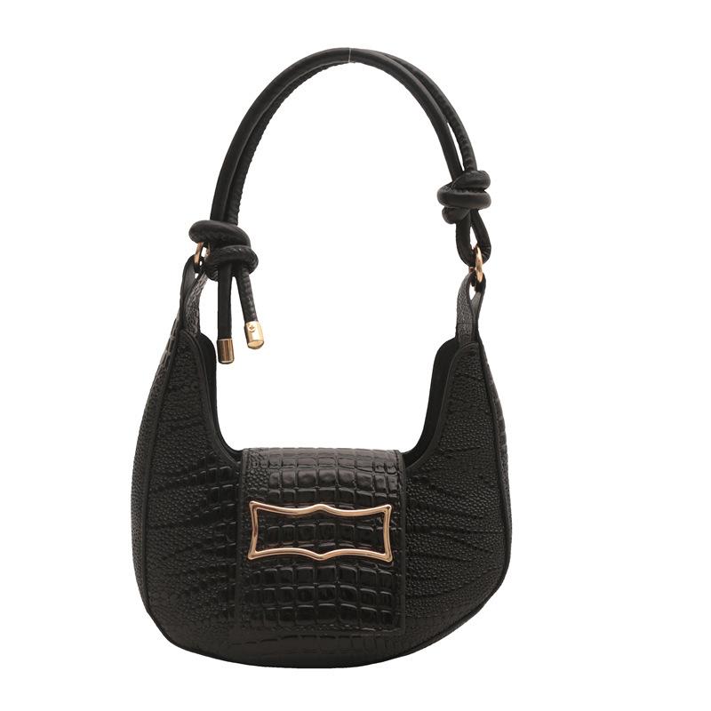 Сумка через плечо для женщин, летняя, новая, красивая, в корейском стиле, женская, простая, однотонная, сумка-полумесяц