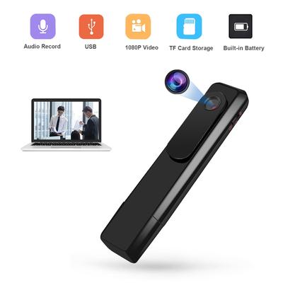 1080P Видеокамера Clipon Мини-видеокамера Видео-Аудиорекордер USB Карманная Камера Встроенная литиевая камера