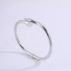 1Pcs Silver Love Bracelet Stainless Steel Heart-shaped Bracelet Women Advanced and Non Fading Titanium Steel Jewelry