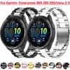 Металлический ремешок для часов 22 мм для Garmin Forerunner 965 265 255 955 745, браслет из нержавеющей стали для Garmin Venu 3 2/265, ремешок Music
