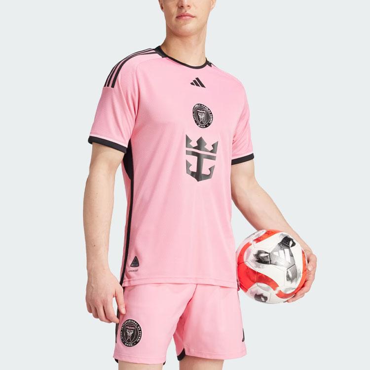 adidas Inter Miami CF 24/25 Messi Home аутентичная майка Easy Pink мужская уличная одежда JE9742
