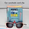 wszm6 Car Sunglasses Holder Sun Visor Clip Card Storage Organizer for Mitsubishi Pajero Sport Lancer ASX L200 Interior