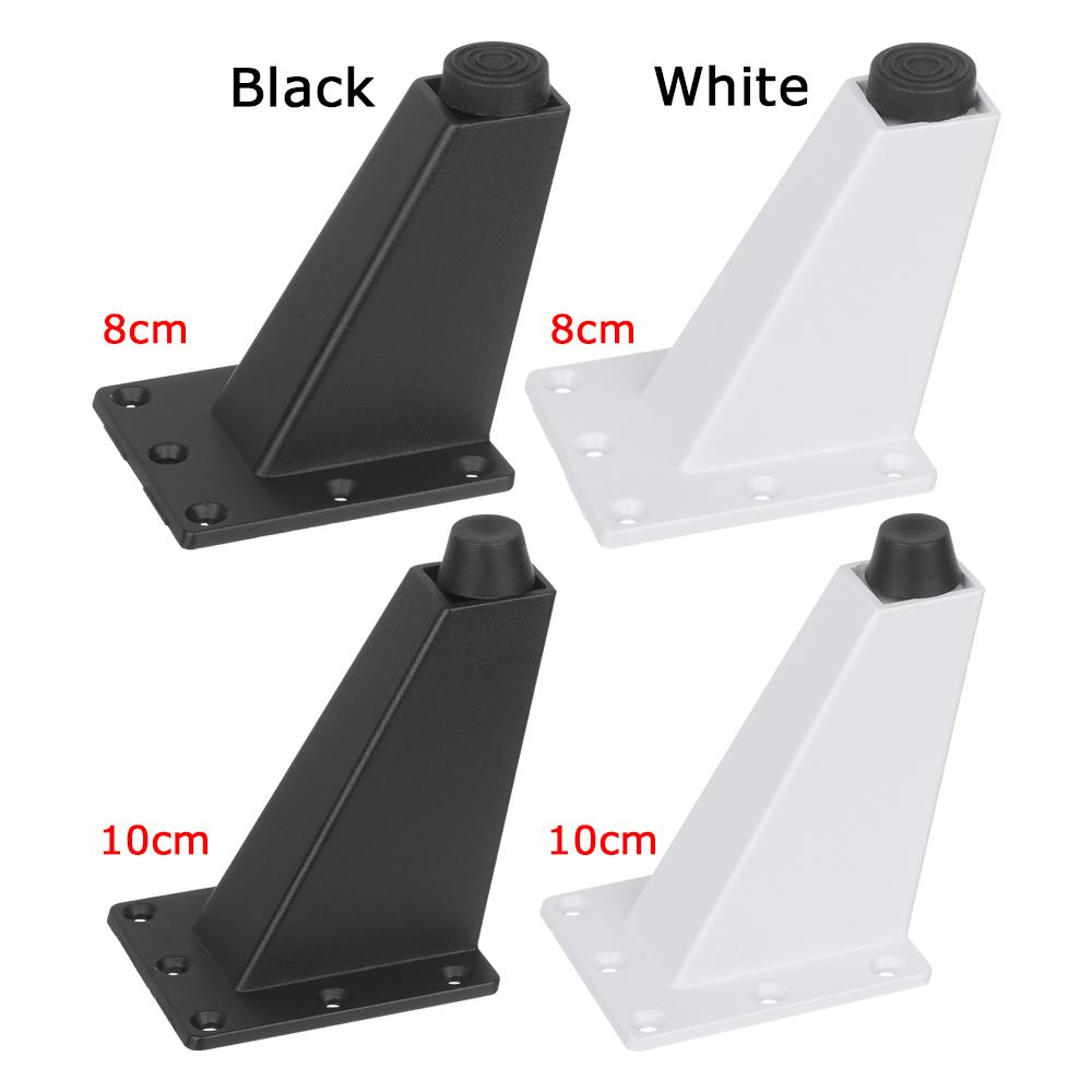 4Pcs Durable Replacement Black White Table Support Furniture Feet Sofa Legs Cabinet Holder Foot