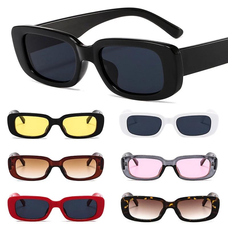 2022 Rectangle Vintage Sunglasses Fashion Leopard Summer Sunglasses Sport Retro Square