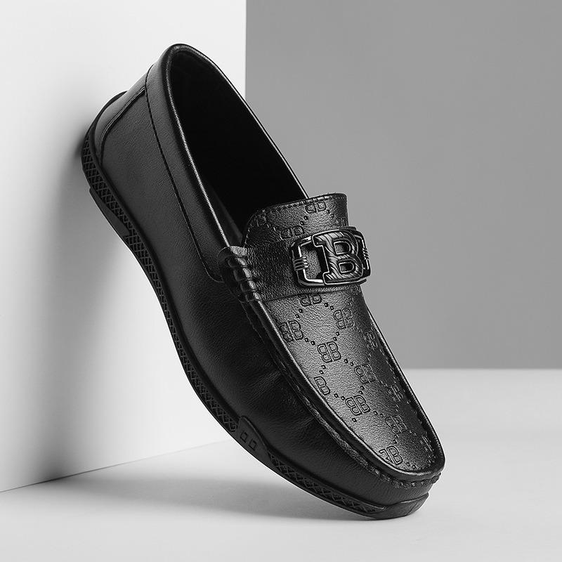 Doudou обувь мужская летняя новая мужская повседневная кожаная обувь ленивая одна педаль