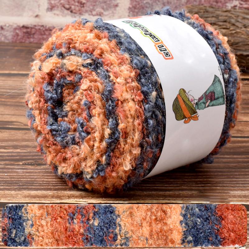 1 шт шерстяная нить модный вязаный шарф теплый цвет ручная работа градиент масляная живопись ретро стиль пряжа клубок