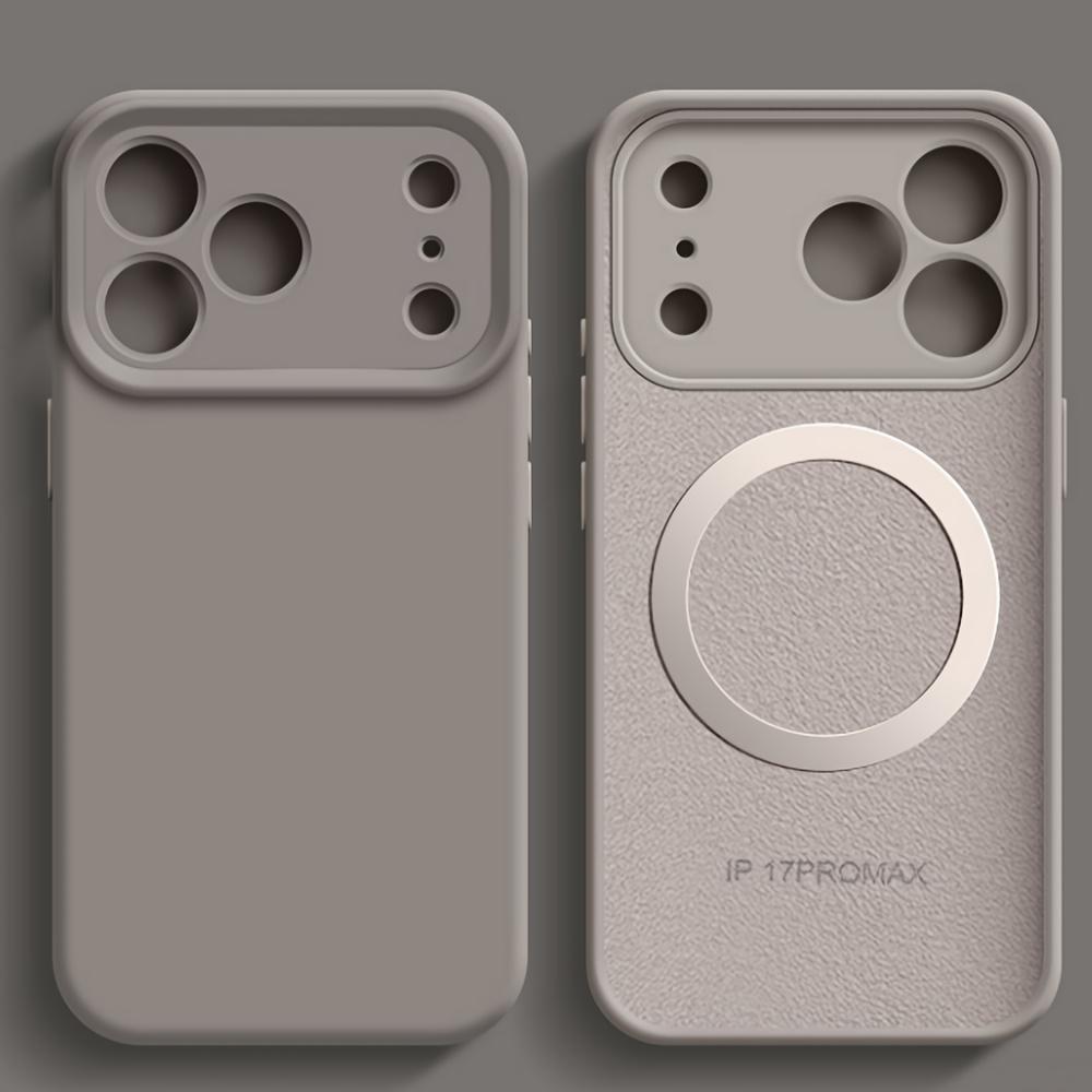 Жидкий силиконовый магнитный чехол для телефона For Iphone 17 Air 16 1 14 Plus13 12 Pro Max для беспроводной зарядки, мягкая крышка