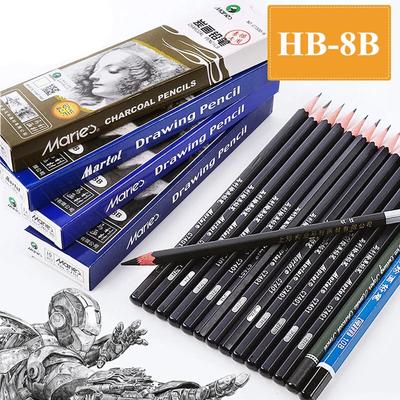 12 шт./кор. деревянные графитовые карандаши HB B 2B 3B 4B 5B 6B 7B 8B высококачественные художественные рисунки с графитовым сердечником для рисования и письма