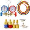 Refrigerant Manifold Gauge Air Condition Refrigeration Set Air Conditioning Tools with Hose and Hook for R32 R410a R-404A R-134a
