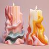 Geometric Candle Mould Handmade 3D Cylinder Silicone Mold Resin Mould Scented Candle Making Mold for DIY Decoration