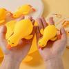 Желтая Утка Игрушка-Пищалка Растягивающаяся Утка для Снятия Стресса Сенсорная Игрушка Медленно Поднимающееся Животное Формы Фиджет Игрушка Декомпрессионный Мячик от Стресса