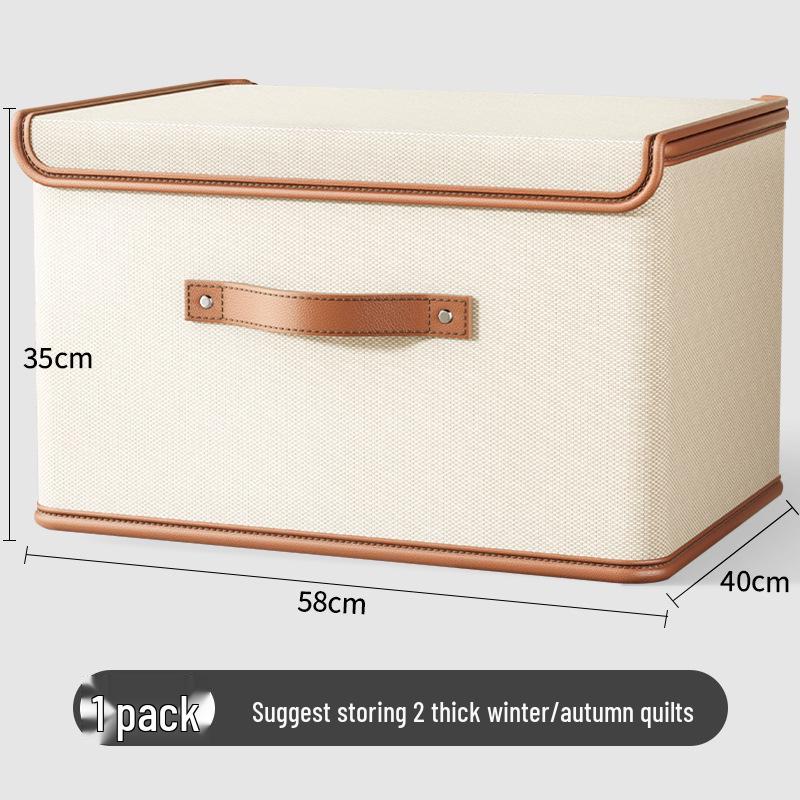 Хранилище для одеял из тибетского хлопка с заклепками и молнией - Большой ручной органайзер для одежды
