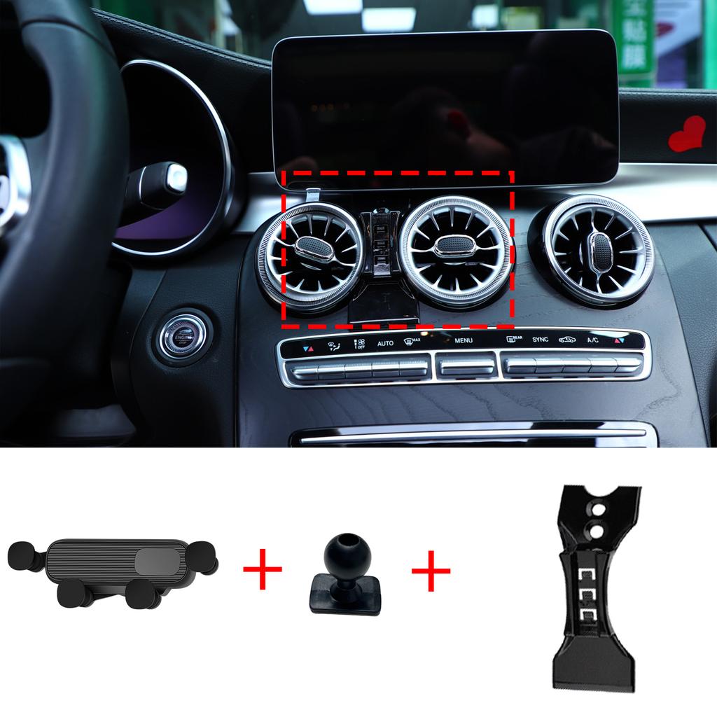 Car Mobile Phone Holder for Benz GLC X253 C253 2015 2016 2017 2018 Accessories GPS Bracket Navigation Stand Auto