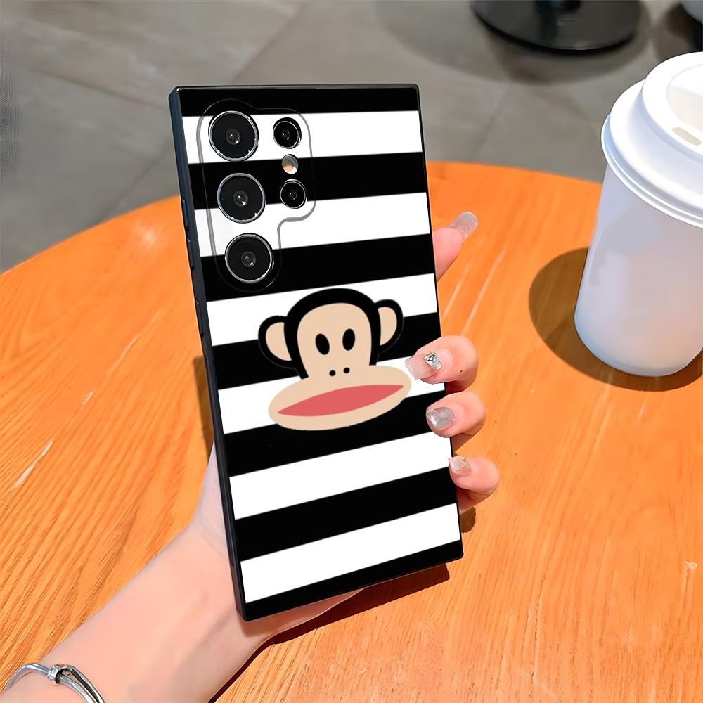 Чехол для телефона P-Paul F-Frank Обезьяна с большим ртом для Samsung S26 S25 Ultra S24 S23 Fe S22 S20 S21 Plus A54 A34 A53 A16 Задняя крышка