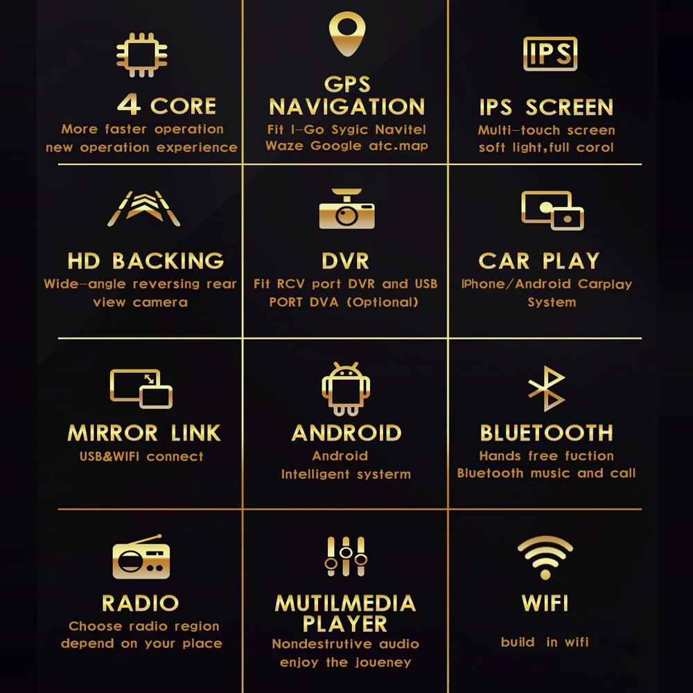 Car Radio Android Auto Carplay For Mitsubishi Lancer 2008-2015 Multimedia Player Head Unit Stereo GPS Navigation BT WIFI 1+16GB