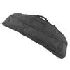 Compound Bow Bag Canvas Large Capacity Comfortable Grip Portable Bow Bag with Arrow Pocket for Outdoor 115cm Black