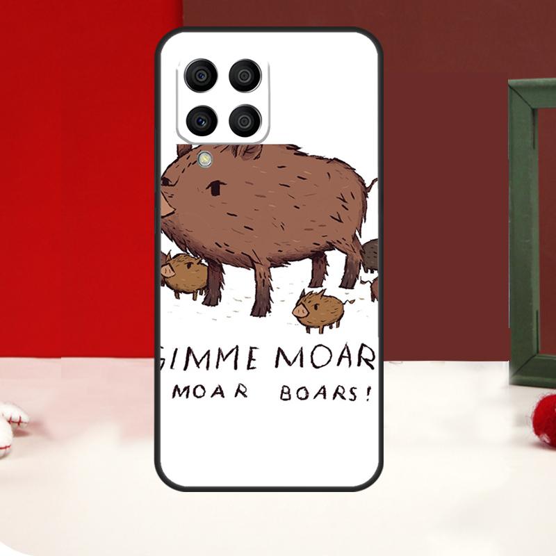 Cute wild boar funny Cartoon Case For Samsung Galaxy M14 M34 M54 M13 M53 M56 M52 M32 M16 M11 M21 M31 M35 M12 M15 M36 M55
