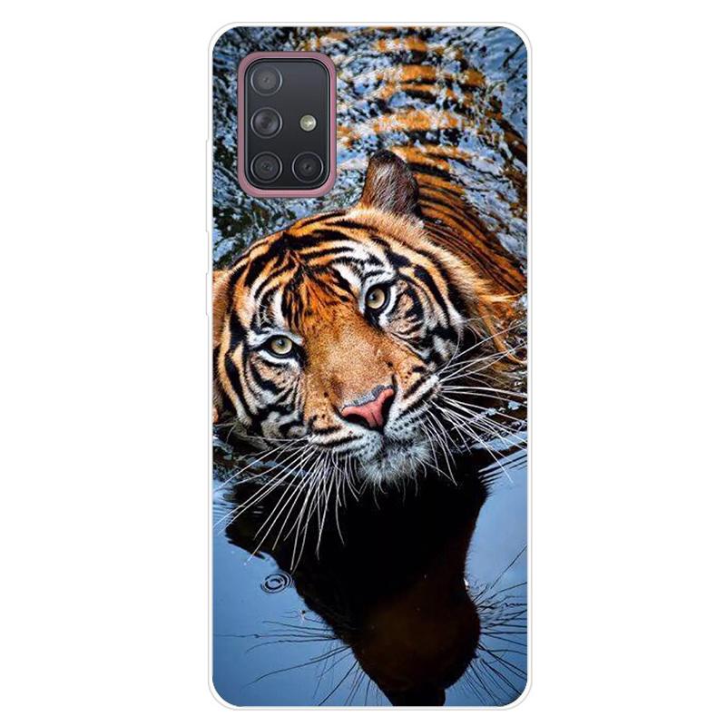 For Samsung Galaxy A51 A71 Case Soft Silicone Cute Cartoon Panda Phone Cases For Samsung A 51 A515F Galaxy A71 A715F Cover Funda