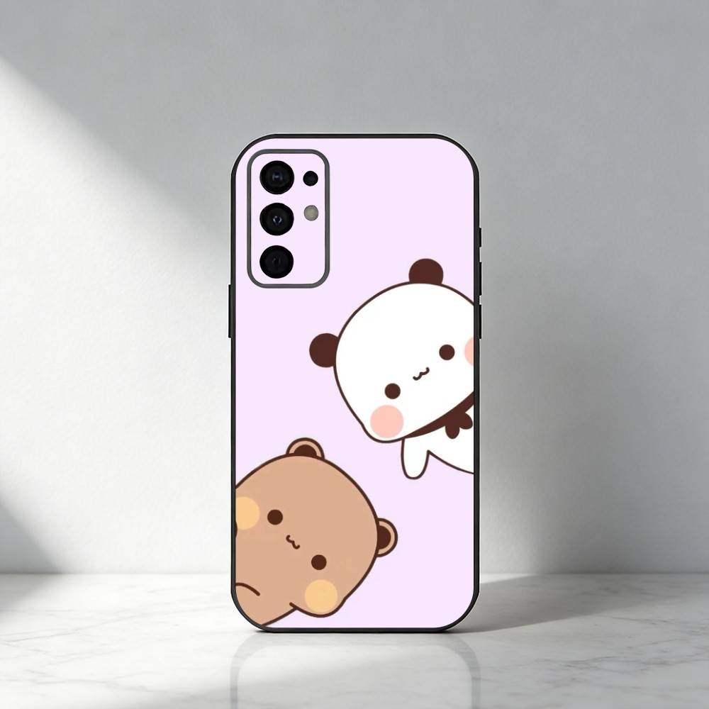 Cute BuBu D-DuDu  Phone Case For Samsung S25,S24,S21,S22,S23,S30,Ultra,S20,Plus,Fe,Note,5G Black Cover