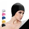 Adult High Elastic Swimming Cap Waterproof Silicone Diving Swim Hat for Men Women Protects Ears Long Hair Large Size Pool Cap