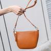 Cowhide Niche Versatile Women's Bag Single Shoulder Messenger Handbag Bag Simple Women's Bag Zipper Small Shell Bag