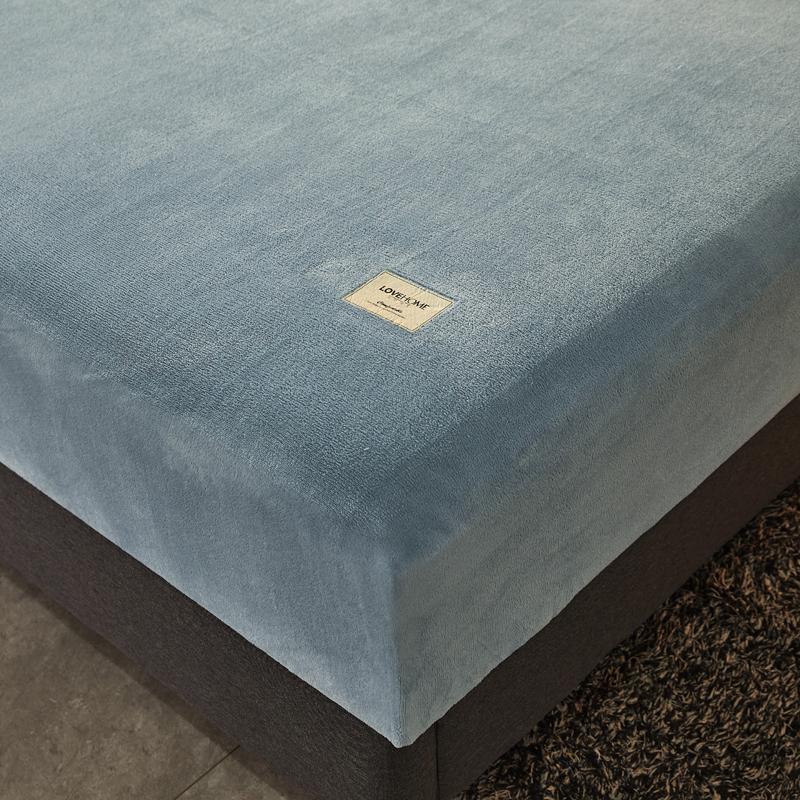 Супермягкая теплая фланелевая однотонная простыня на резинке - Уютное одинарное или двуспальное постельное белье, Идеально для роскошного ночного сна