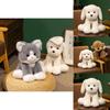Cuter Fox Cat Dog Plush Dolls Toy With Super Soft Short Pile For Kids And Collectors