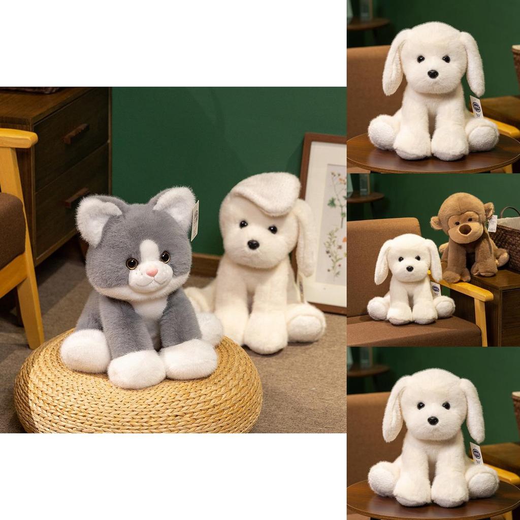 Cuter Fox Cat Dog Plush Dolls Toy With Super Soft Short Pile For Kids And Collectors