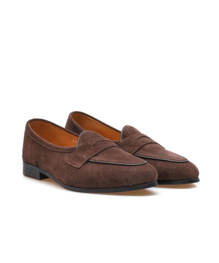 Allclassic Alc4401 Belgian Penny Loafers_Brown Suede