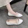 Fashion Shoes for Women Pointed Toe Wedding Bride Shoe Pearl Woman Flats White Comfortable and Elegant Y2k Dress Spring 2025 Trend 39