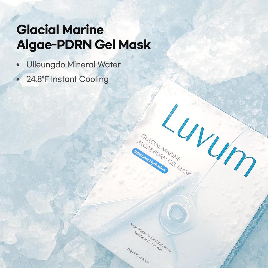 LUVUM Marine PDRN Охлаждающий гель PDRN Минеральная вода Ночная маска, на растительной основе & (4+1 Счёт)