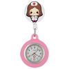 Retractable Clip Hang Clock Silicone Pocket Watches Wholesale FOB Pocket Watches  Unisex