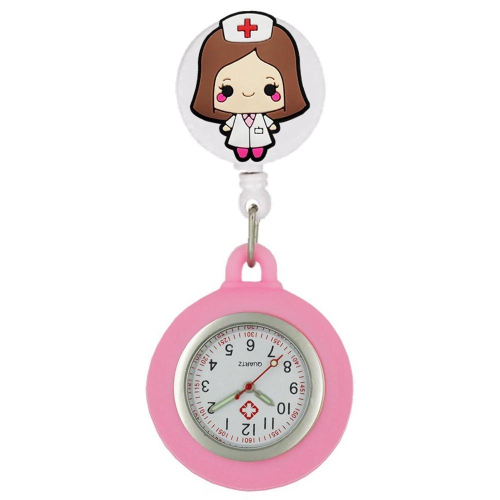 Retractable Clip Hang Clock Silicone Pocket Watches Wholesale FOB Pocket Watches Unisex