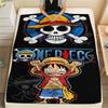 Фланелевое одеяло с принтом персонажей One Piece, Высококачественное, Удобное для всех сезонов, Декор для дома, Тепло и уют, Идеально для рождественских подарков