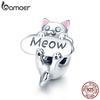 Bamoer. Шарм в виде кошки. Стерлинговое серебро 925 пробы