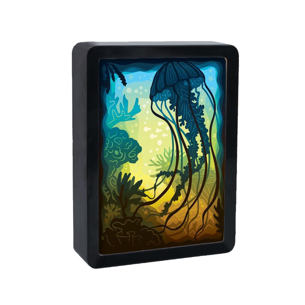 Световой короб в стиле аниме «Любовь», светодиодный ночник, 3D резьба по бумаге, теневой ящик, рамка, Usb прикроватная лампа, декор комнаты, настенное искусство, подарок на день Святого Валентина