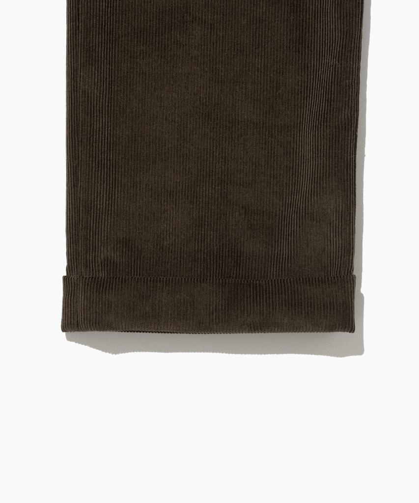 TTUDEMENT Corduroy Roll Up Pants Brown