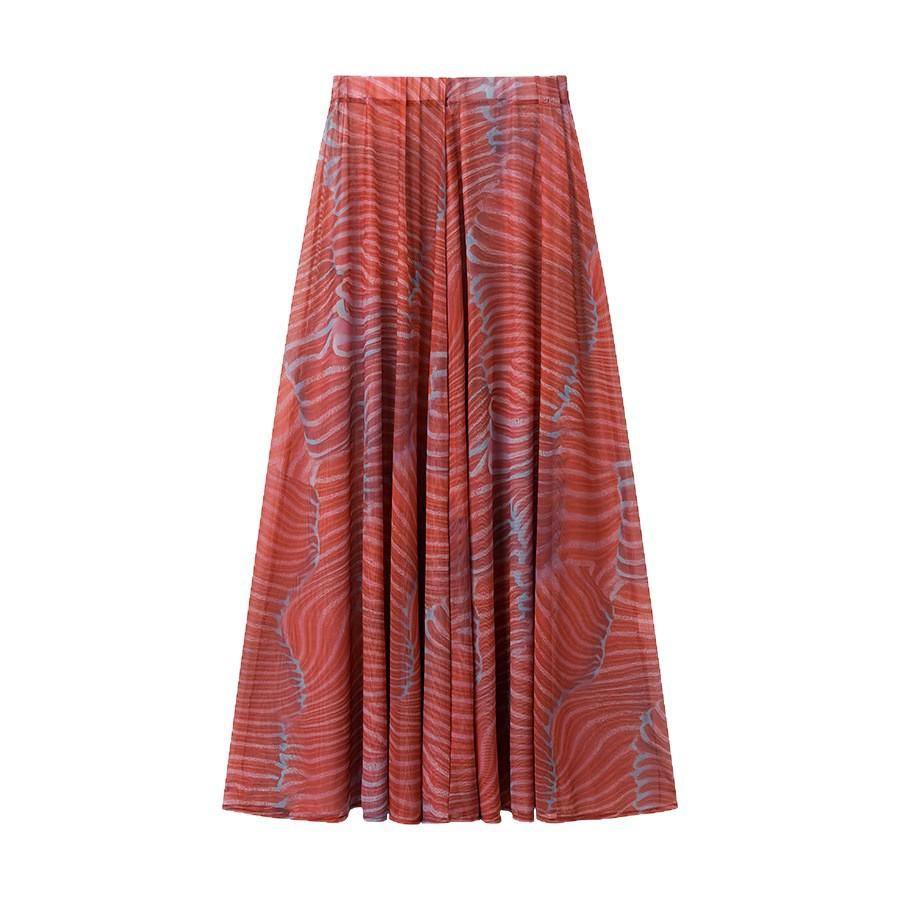 European and American French style, women's clothing, fashionable versatile niche sleeveless top, half-length skirt set