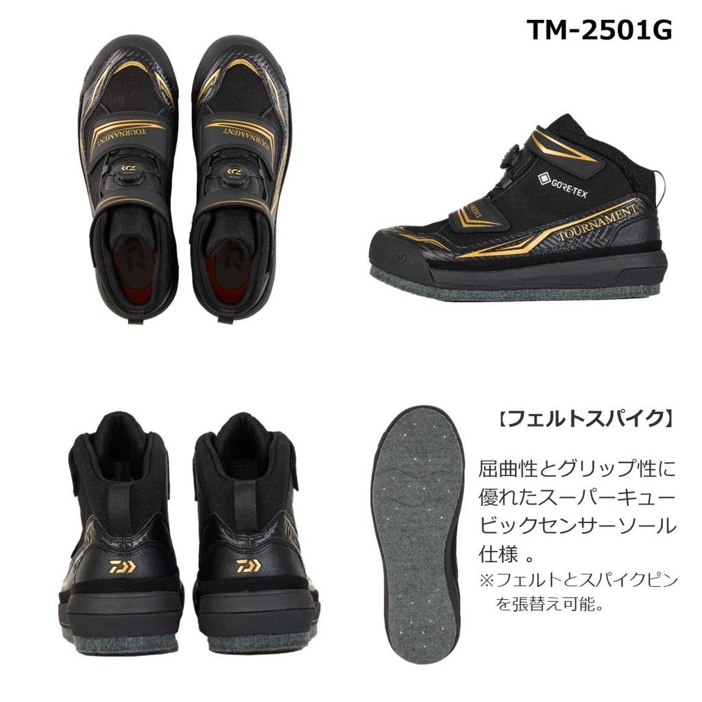 Daiwa Походные Размер см TM-2501G Мужская Обувь, Черный, 27.0