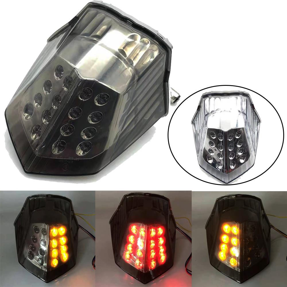 Motorcycle LED Rear Brake Taillight Integrated Turn Signal Light Tail Light For Yamaha XJ6 XJ-6 FZ6R Diversion 600