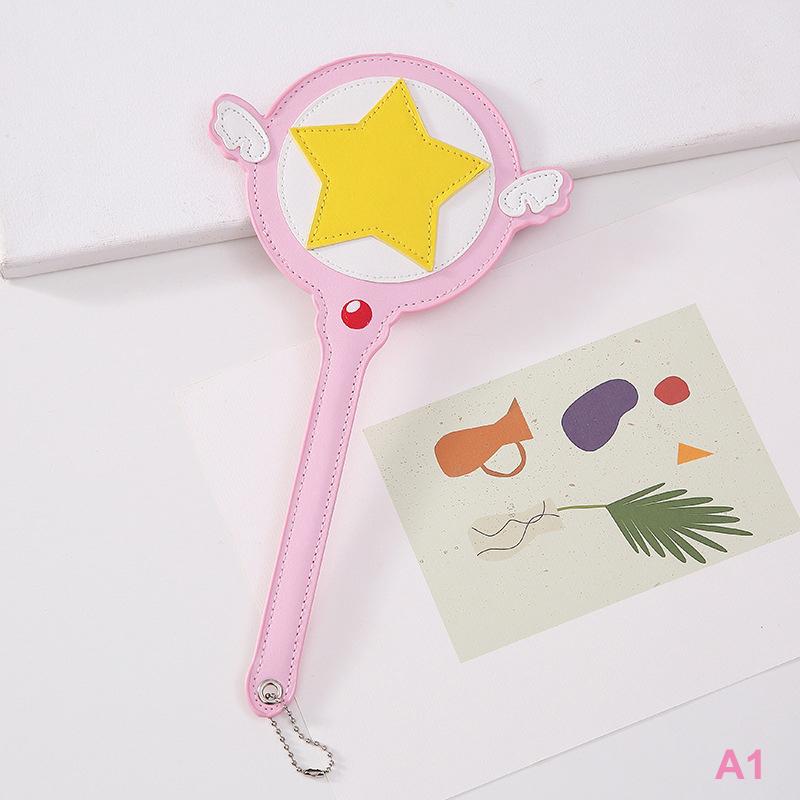Kawaii Cardcaptor Sakura Magic Wand Toy Card Case Bus Card Holder Cerberus Princess Pink Cute Star Rod Anime Toy