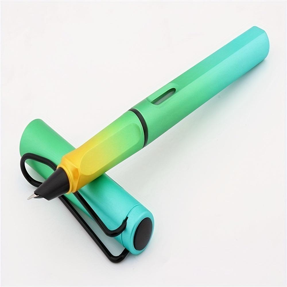 1 шт., ручка с градиентной позой, ручка для практики письма, прямая ручка с жидкими чернилами для позы