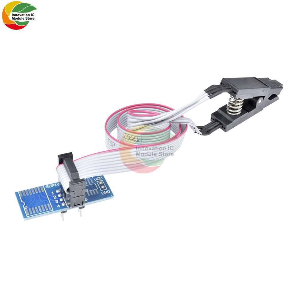 WCH341A 24 25 Серии EEPROM Flash BIOS USB Программатор Модуль SOIC8 SOP8 Тестовый Зажим Для EEPROM 93CXX / 25CXX / 24CXX DIY НАБОР