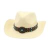Западная ковбойская шляпа Знаменитая Ветряная Пляжная Дорожная Соломенная Шляпа Ручной Работы Дышащая Соломенная Шляпа