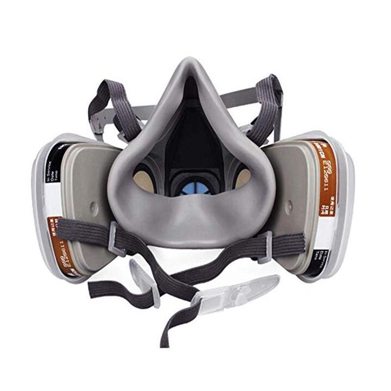 Респиратор для распыления краски на половину лица 6200. 15 в 1 костюме для обеспечения безопасности работы с фильтром 6001. Респиратор от пыли.