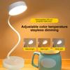 LED Desk Lamp Usb Powered Table Light Touch Dimming Portable Lamp 3 Color Stepless Dimmable Eye Protection Bedroom Bedside Lamp